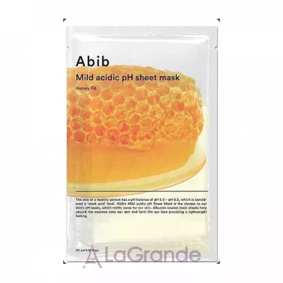 Abib Mild Acidic pH Sheet Mask Honey Fit     