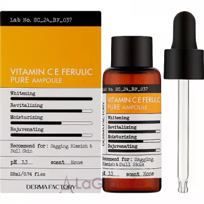 Derma Factory Pure Vitamin CE Ferulic Ampoule Գ      C  E