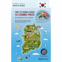 FarmStay Trip To Korea Mask 12 Combo Pack ����� �������� ����� (f/mask/12x23ml)