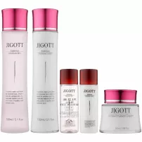 Jigott Essence Moisture Skin Care 3 Set ����� ��� ����� �� ����� � ����������� (toner150ml + lotion150ml + face cream50ml + toner30ml + lotion30ml)