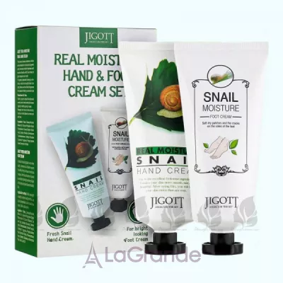 Jigott Real Moisture Hand & Foot Cream Set            (hand cream/100ml + foot cream/100ml)