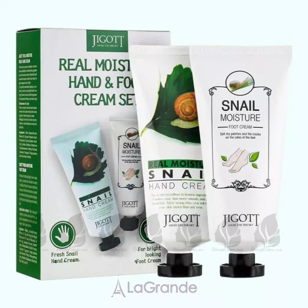Jigott Real Moisture Hand & Foot Cream Set ���� ����� ��� ������� �� ������ �� ������ � ������� ������� (hand cream/100ml + foot cream/100ml)