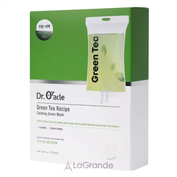 Dr. Oracle Green Tea Recipe Calming Green Mask �������� ����� ��� ������� � ���������� �������� ���