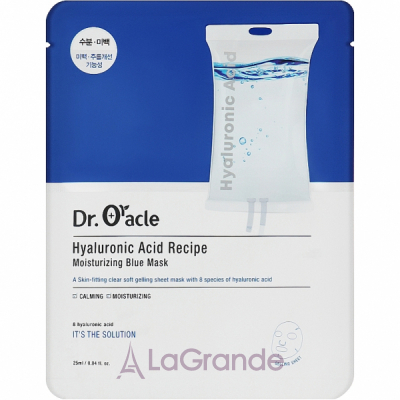 Dr. Oracle Hyaluronic Acid Recipe Moisrurizing Blue Mask         