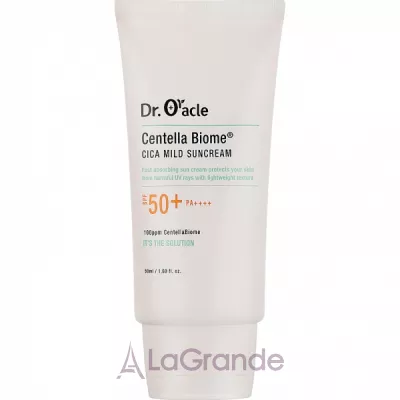Dr. Oracle Centella Biome Cica Mild Suncream SPF50+ PA+++      SPF50+ PA+++