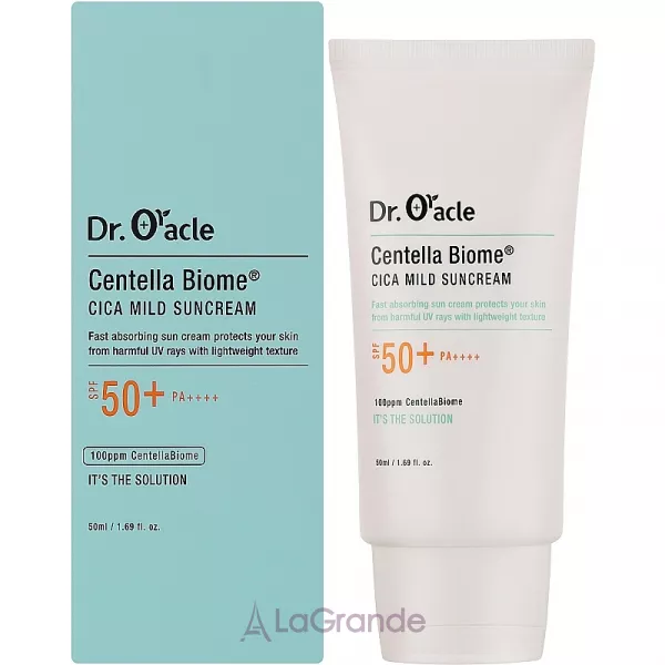 Dr. Oracle Centella Biome Cica Mild Suncream SPF50+ PA+++ ������������� �������������� ���� ��� ���� SPF50+ PA+++