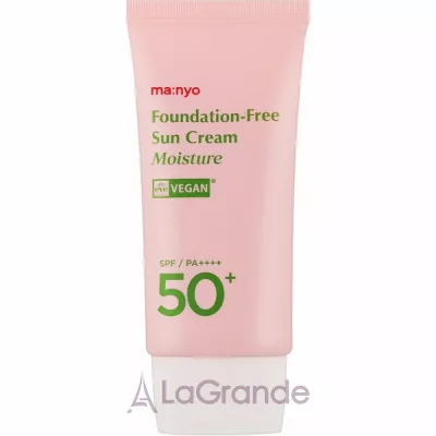 Manyo Foundation-Free Sun Cream Moisture SPF 50+ PA++++      SPF50+ PA++++