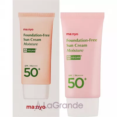 Manyo Foundation-Free Sun Cream Moisture SPF 50+ PA++++      SPF50+ PA++++
