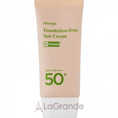 Manyo Foundation-Free Sun Cream SPF 50+ PA ++++      SPF50+ PA++++
