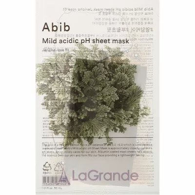 Abib Mild Acidic Ph Sheet Mask Jericho Rose Fit   