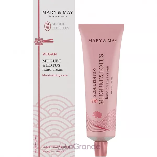 Mary & May Muguet & Lotus Hand Cream �������������� ���� ��� ��� � �������� �����볿 �� ������