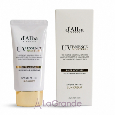 D'Alba Super Moisture Essence Sun Cream SPF 50+ PA++++     SPF 50+ PA++++