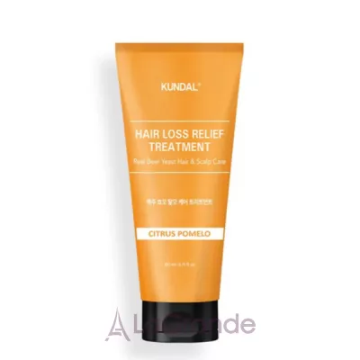 Kundal Beer Yeast Hair Loss Relief Treatment Citrus Pomelo    