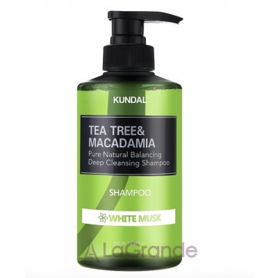 Kundal Tea Tree & Macadamia Deep Cleansing Shampoo White Musk        