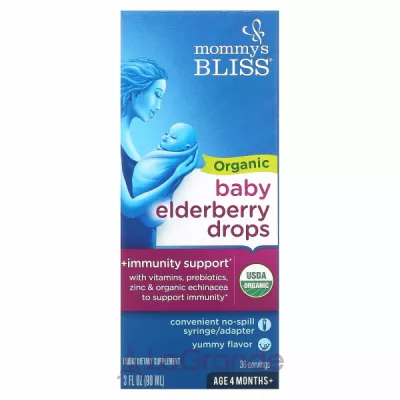 Mommy's Bliss Baby Elderberry Drops       ,    4 +