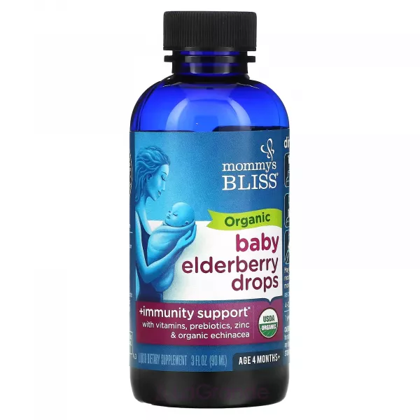 Mommy's Bliss Baby Elderberry Drops ������������ ����� � ������� ��� ���������� ����������, ��� ����� �� 4 ���+