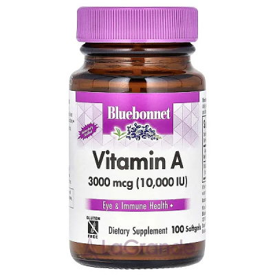 Bluebonnet Nutrition Vitamin A 3000 mcg (10000 IU) ĳ  