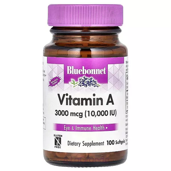 Bluebonnet Nutrition Vitamin A 3000 mcg (10000 IU) ����������� ������� 