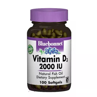 Bluebonnet Nutrition Vitamin D3 2000 IU   