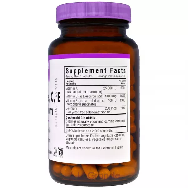 Bluebonnet Nutrition Beta Carotene, C, E Plus Selenium ����������� ������� 
