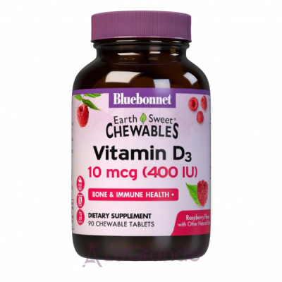 Bluebonnet Nutrition Vitamin D3 400 IU ĳ  