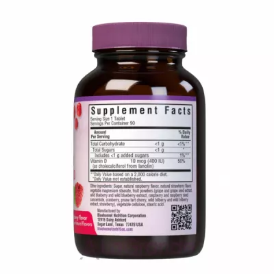 Bluebonnet Nutrition Vitamin D3 400 IU ĳ  