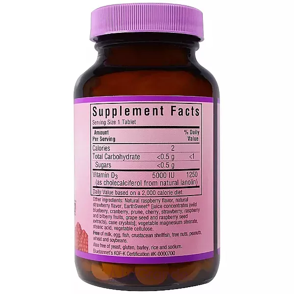 Bluebonnet Nutrition Vitamin D3 5000 IU ����������� ������� 