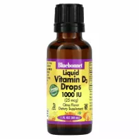 Bluebonnet Nutrition Liquid Vitamin D3 Drops 1000 IU ����������� ������� "������ ������� D3", 1000 ��, �� ������ ���������
