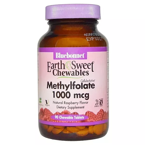 Bluebonnet Nutrition Methylfolate 1000 mg ����������� ������� 
