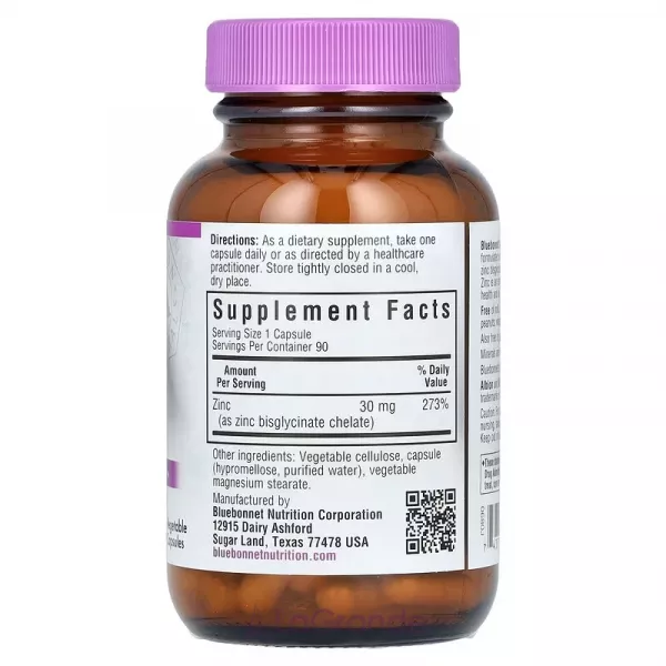 Bluebonnet Nutrition Chelated Zinc ĳ������ ������� 