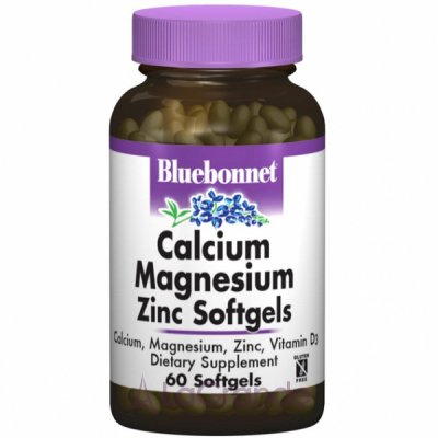 Bluebonnet Nutrition Calcium Magnesium Zinc Softgels   
