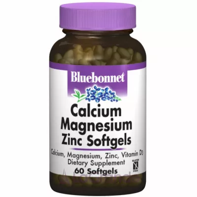 Bluebonnet Nutrition Calcium Magnesium Zinc Softgels   