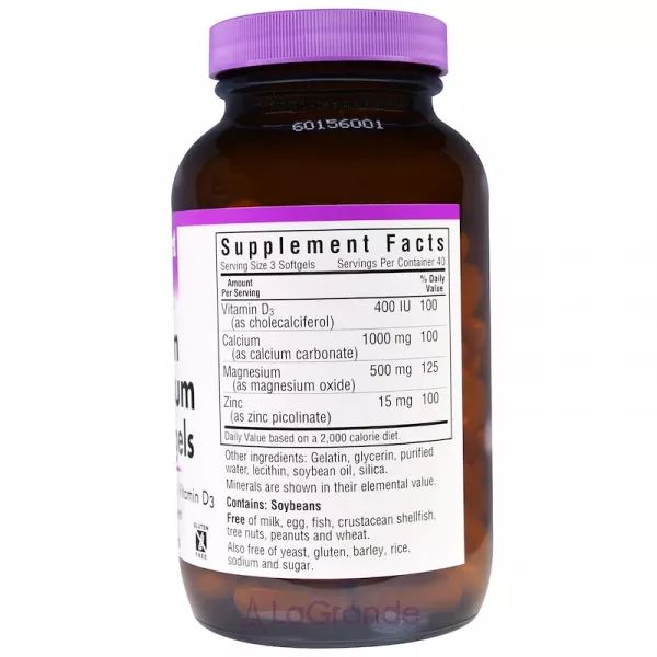 Bluebonnet Nutrition Calcium Magnesium Zinc Softgels ����������� ������� 