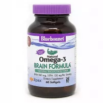 Bluebonnet Nutrition Natura Omega-3 Brain Formula ����������� ������� "����� ��� ��� �����", 1000 ��