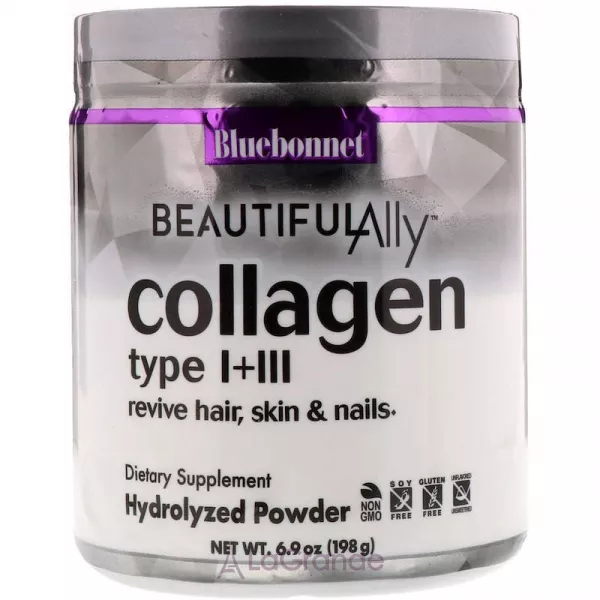 Bluebonnet Nutrition Beautiful Ally Collagen Type I + III ����������� ������� ��� �������� �����, ���� � ������ 