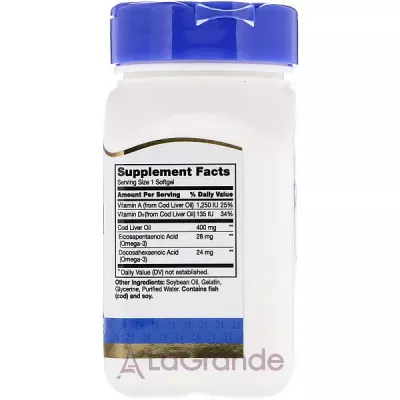 21st Century Cod Liver Oil 400 mg   