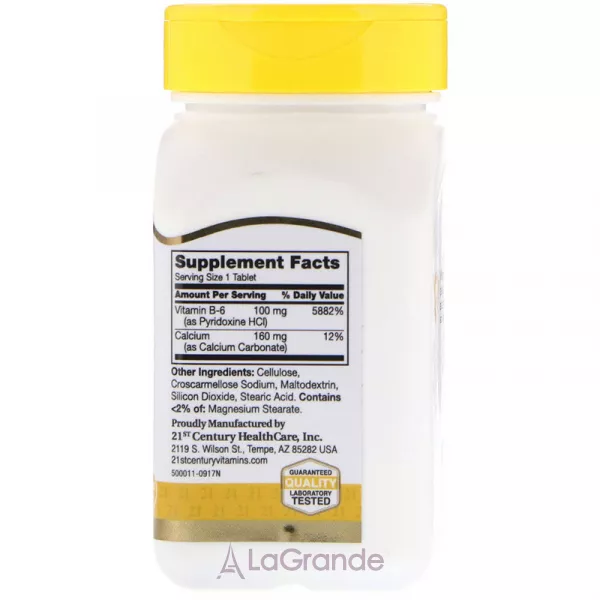 21st Century Vitamin B6 100 mg ĳ������ ������� 