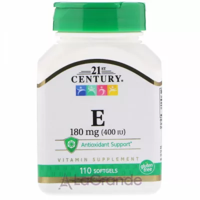 21st Century Vitamin E 180 mg (400 IU)   