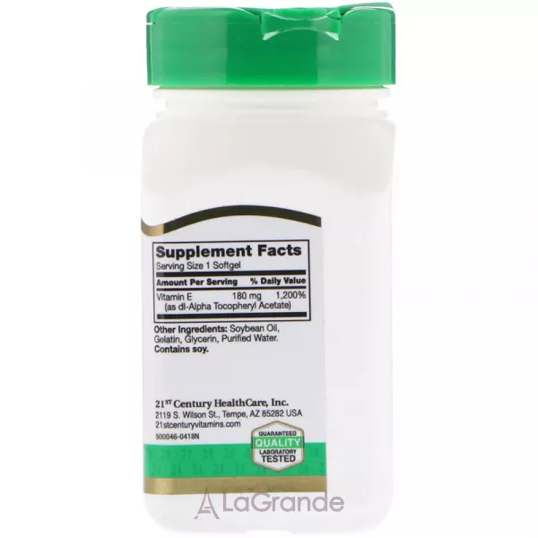 21st Century Vitamin E 180 mg (400 IU) ĳ������ ������� 