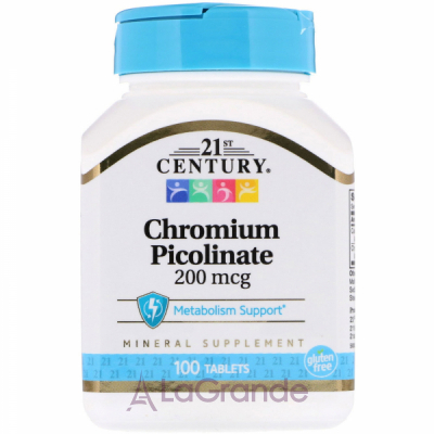 21st Century Chromium Picolinate 200 mg   