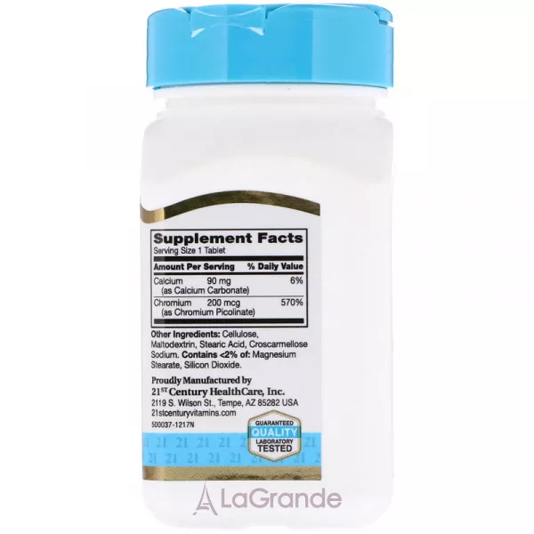 21st Century Chromium Picolinate 200 m�g ĳ������ ������� 