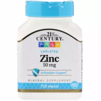 21st Century Zinc Chelated 50 mg ����������� ������� "����� �����", 50 ��