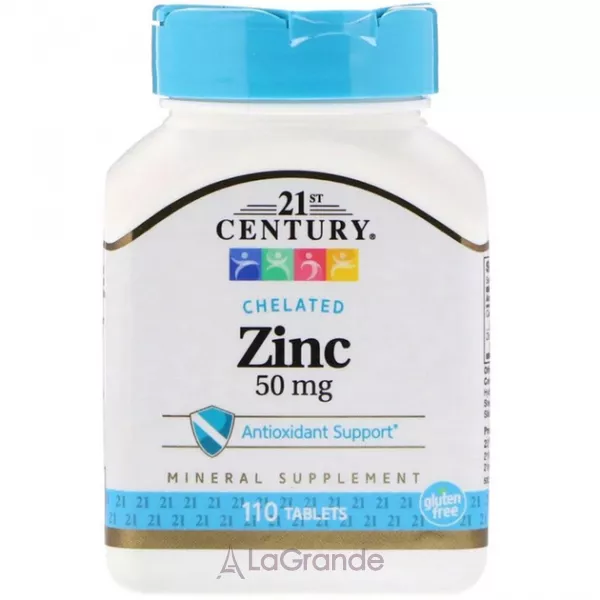21st Century Zinc Chelated 50 mg ĳ������ ������� 