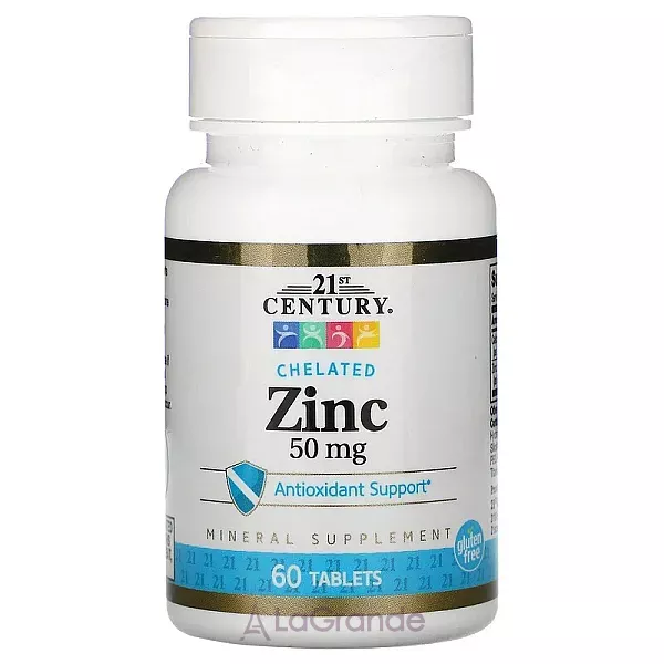 21st Century Zinc Chelated 50 mg ĳ������ ������� 