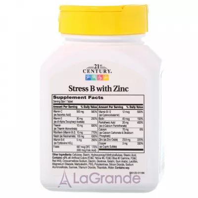 21st Century Stress B with Zinc   