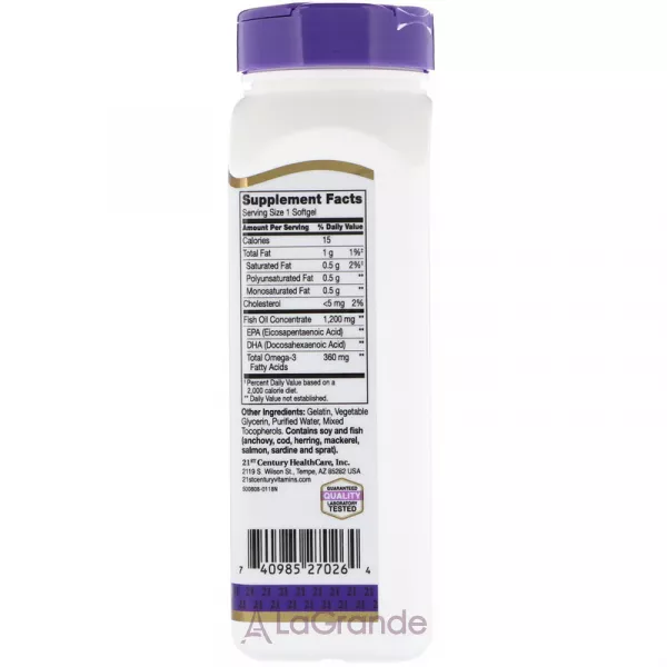 21st Century Fish Oil 1200 mg ����������� ������� 