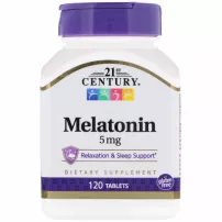 21st Century Melatonin 5 mg ����������� ������� ��� ��������� ��� "���������", 5 ��
