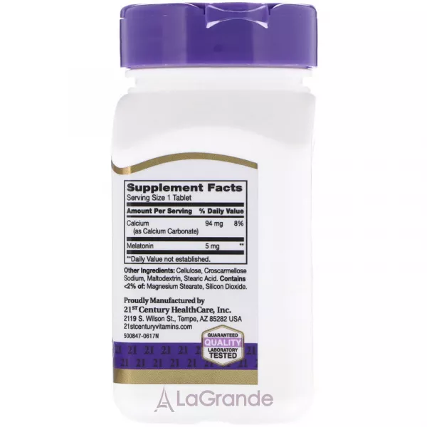 21st Century Melatonin 5 mg ĳ������ ������� ��� �������� ��� 