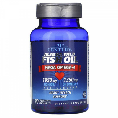 21st Century Alaska Wild Fish Oil Mega Omega-3   
