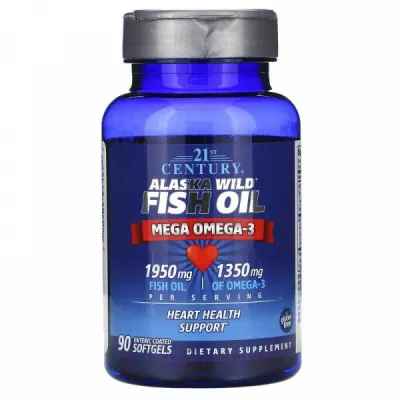 21st Century Alaska Wild Fish Oil Mega Omega-3   